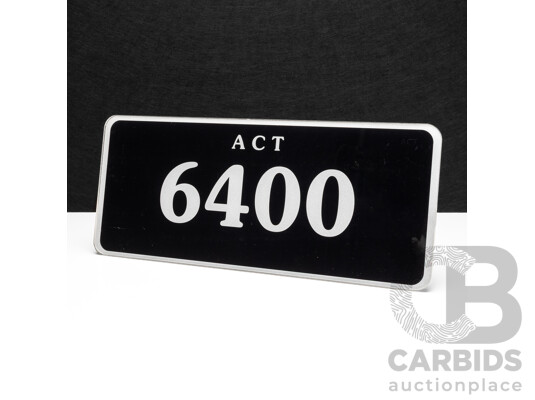 ACT 4-Digit Number Plate - 6400