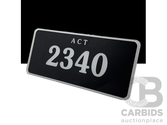 ACT 4-Digit Number Plate - 2340