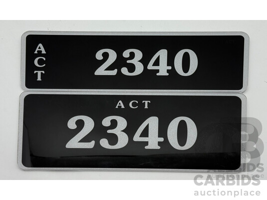 1661980 · ACT 4-Digit Number Plate - 2340