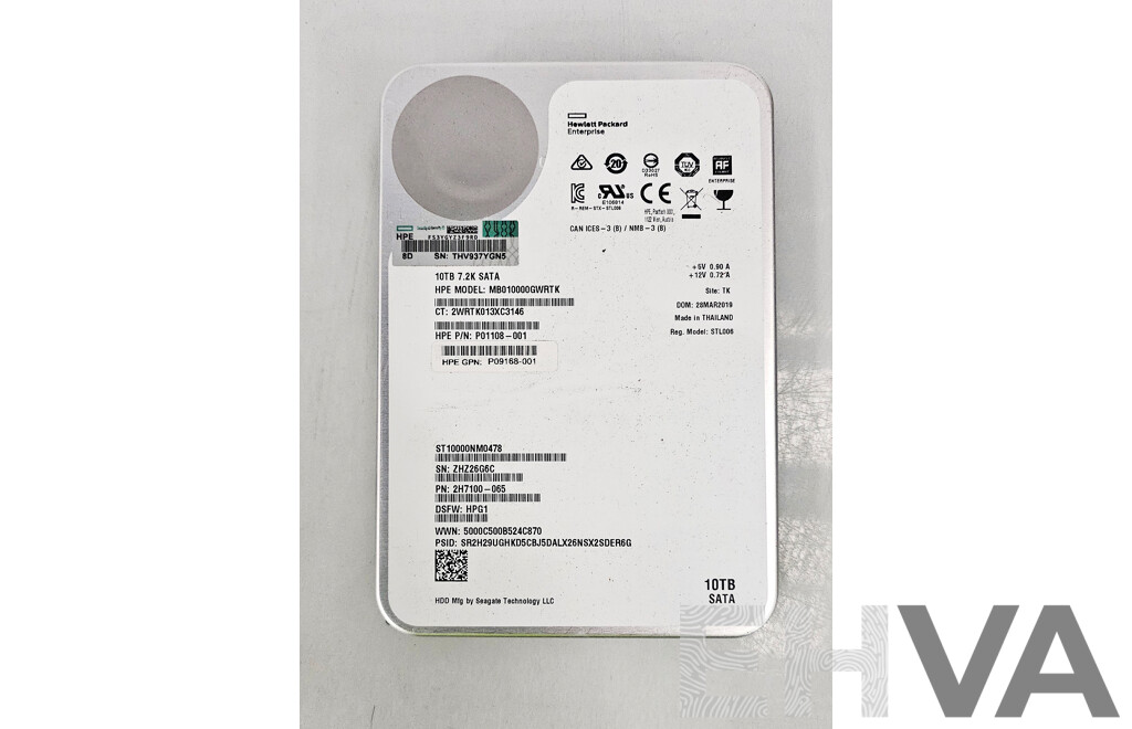 HPE (MB010000GWRTK) 10TB SATA 6Gbps 3.5-Inch Hard Drive