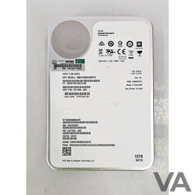 HPE (MB010000GWRTK) 10TB SATA 6Gbps 3.5-Inch Hard Drive