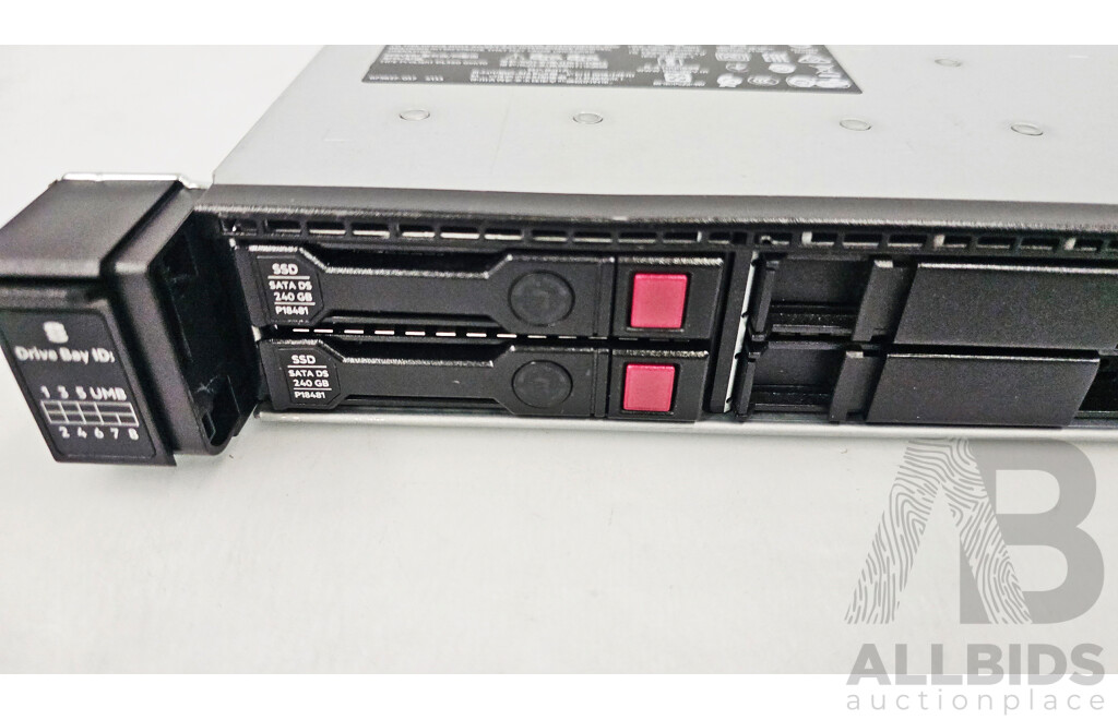 HPE ProLiant DL360 Gen10 Dual Intel Xeon SILVER (4208) 2.10GHz-3.20GHz 8-Core CPU 1RU Server W/ 128GB DDR4