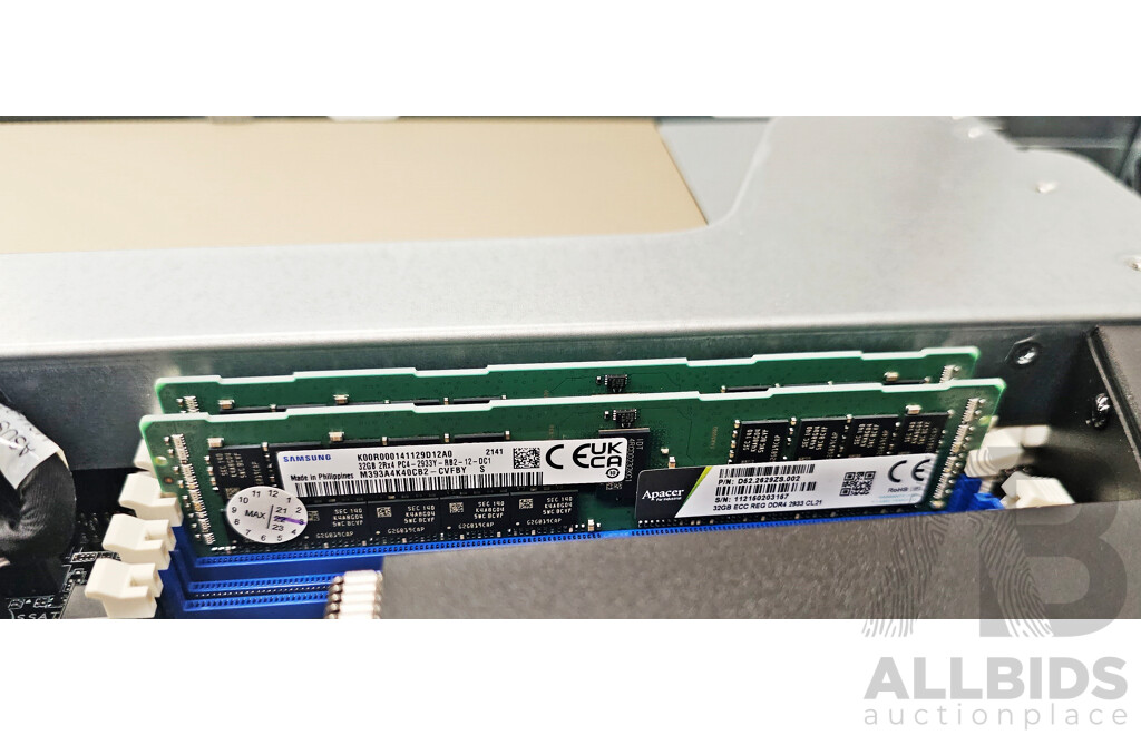 Asus (ESC4000 G4X) Dual Intel Xeon GOLD (5220R) 2.20GHz-4.00GHz 24-Core CPU 2RU Server W/ 384GB DDR4 & 3x Nvidia A100 80GB Tensor Core Graphics Cards