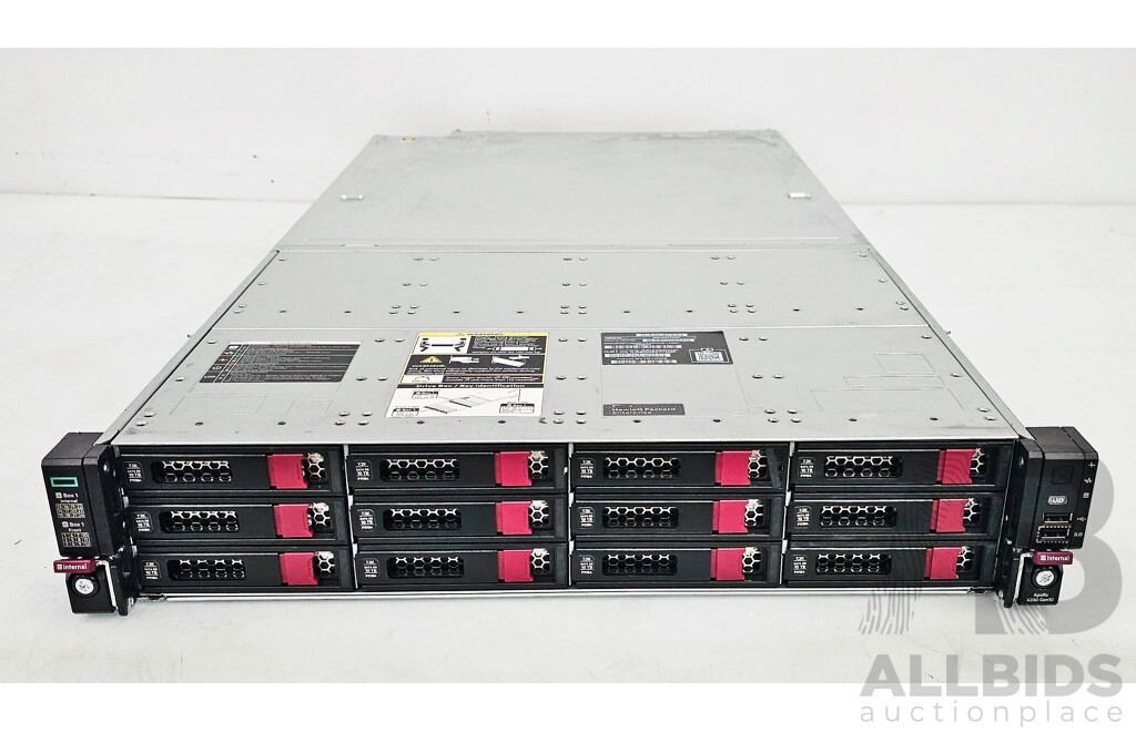HPE Apollo 4200 Gen10 Dual Intel Xeon SILVER (4208) 2.10GHz-3.20GHz 8-Core CPU 2RU Server W/ 128GB DDR4 RAM