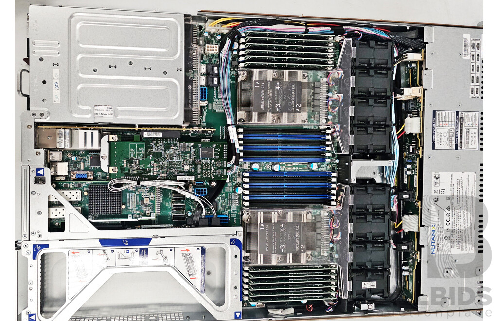 Nutanix (NXS1U1NS10G610) Dual Intel Xeon GOLD (6148) 2.40GHz-3.70GHz 20-Core CPU 1RU Server W/ 384GB DDR4 RAM