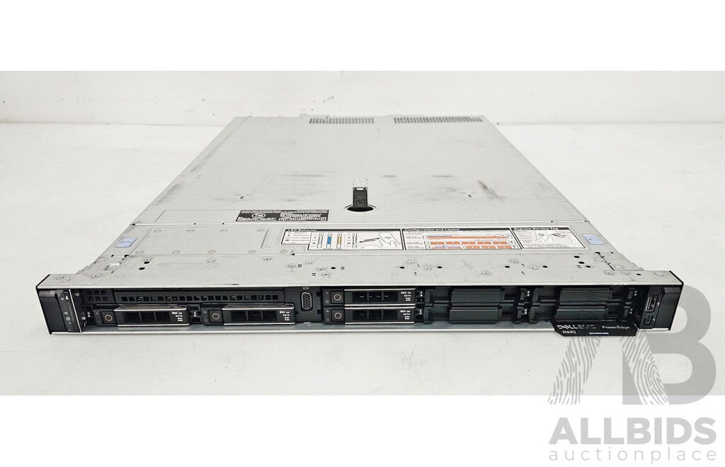 Dell EMC PowerEdge R440 Dual Intel Xeon SILVER (4210) 2.20GHz-3.20GHz 10-Core CPU 1RU Server