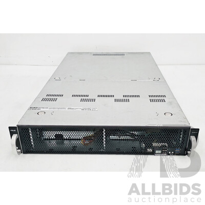 Asus (ESC4000 G4X) Dual Intel Xeon GOLD (5220R) 2.20GHz-4.00GHz 24-Core CPU 2RU Server W/ 512GB DDR4 & 3x Nvidia A100 80GB Tensor Core Graphics Cards