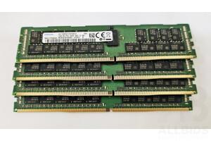 Samsung 32GB ECC DDR4 2666V RDIMM RAM - Lot of Four