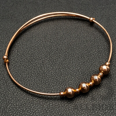 NEW - Torini Sterling Silver Rose Expanding Bead Bangle, Made in Italy, 4.72 Grams