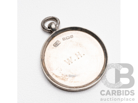 Vintage British Sterling Silver Fob Medal for Rifle Shooting - 6.01gms