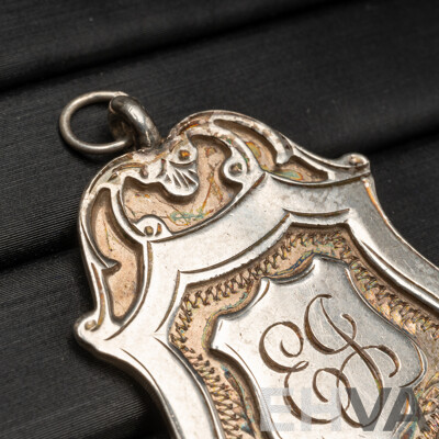 Vintage 925 Sterling Silver Music Contest Fob Medal - 10.79gms
