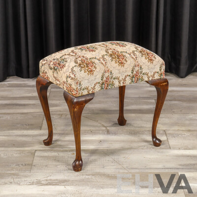 French Style Upholstered Stool