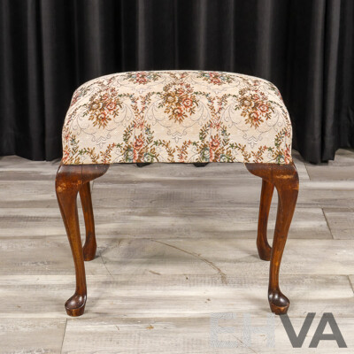 French Style Upholstered Stool
