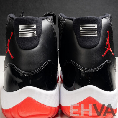 Pair of Nike Air Jordan 11 Retro Bred, 2012