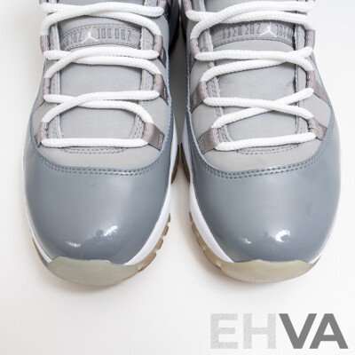 Pair of Nike Air Jordan 11 Retro Cool Grey Colourway, 2010