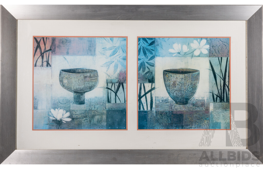 Ivo, (20th Century), Tranquil & Serene, Framed Coloured Poster, 85 x 139 cm (frame)