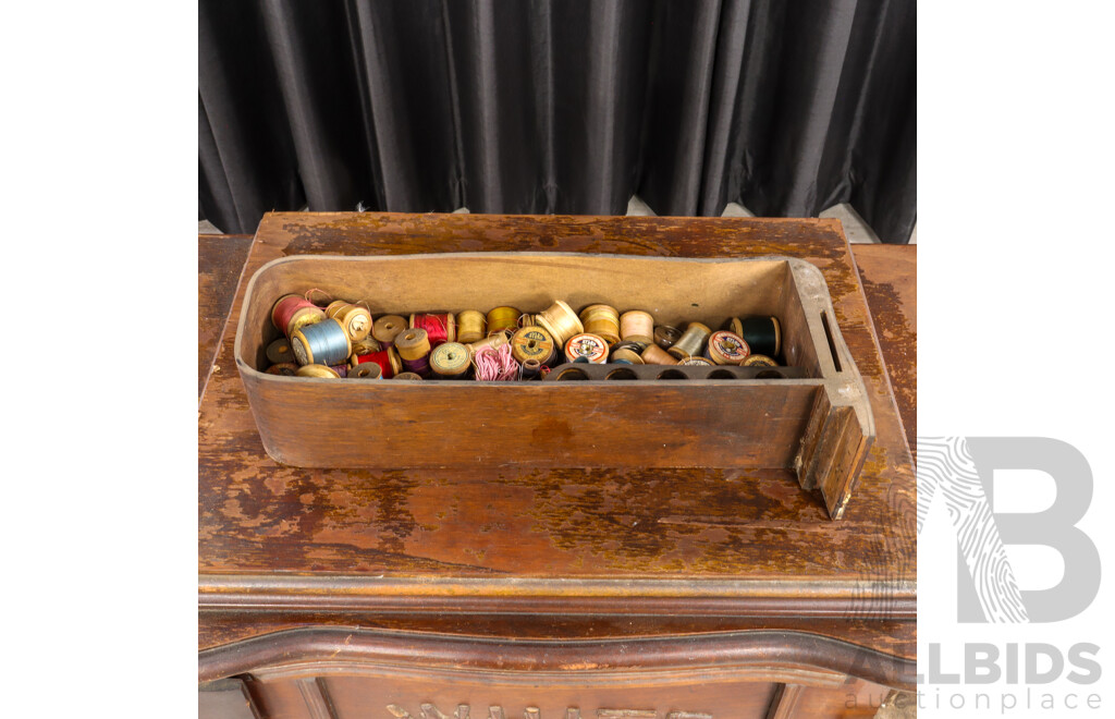 Vintage White Family Rotary Sewing Machine