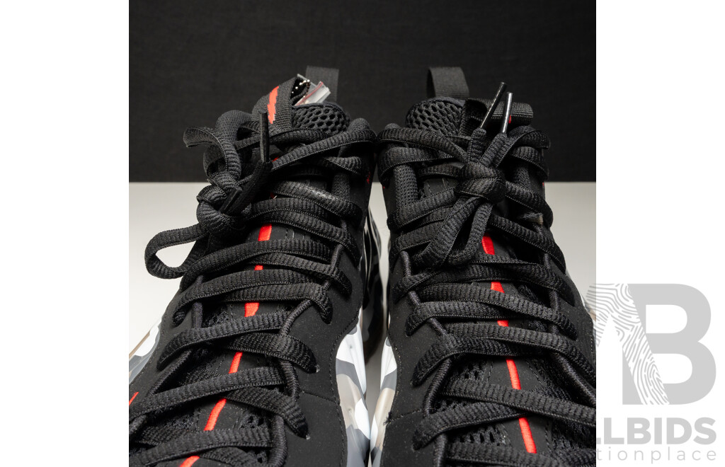 Pair of Nike Air Foamposite One PRM Fighter Jets in Original Box, 201