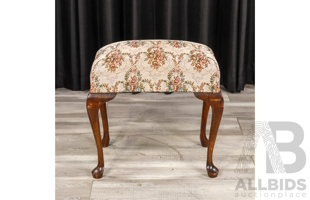 French Style Upholstered Stool