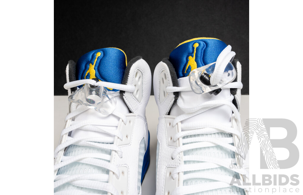 Pair of Nike Air Jordan 5 Retro Laney, 2013