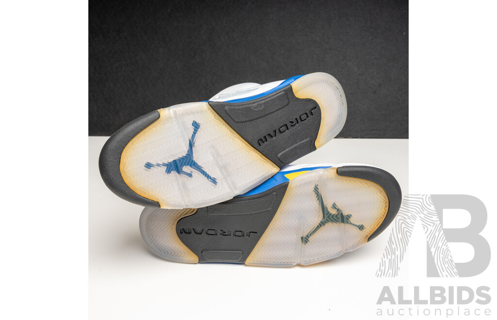 Pair of Nike Air Jordan 5 Retro Laney, 2013