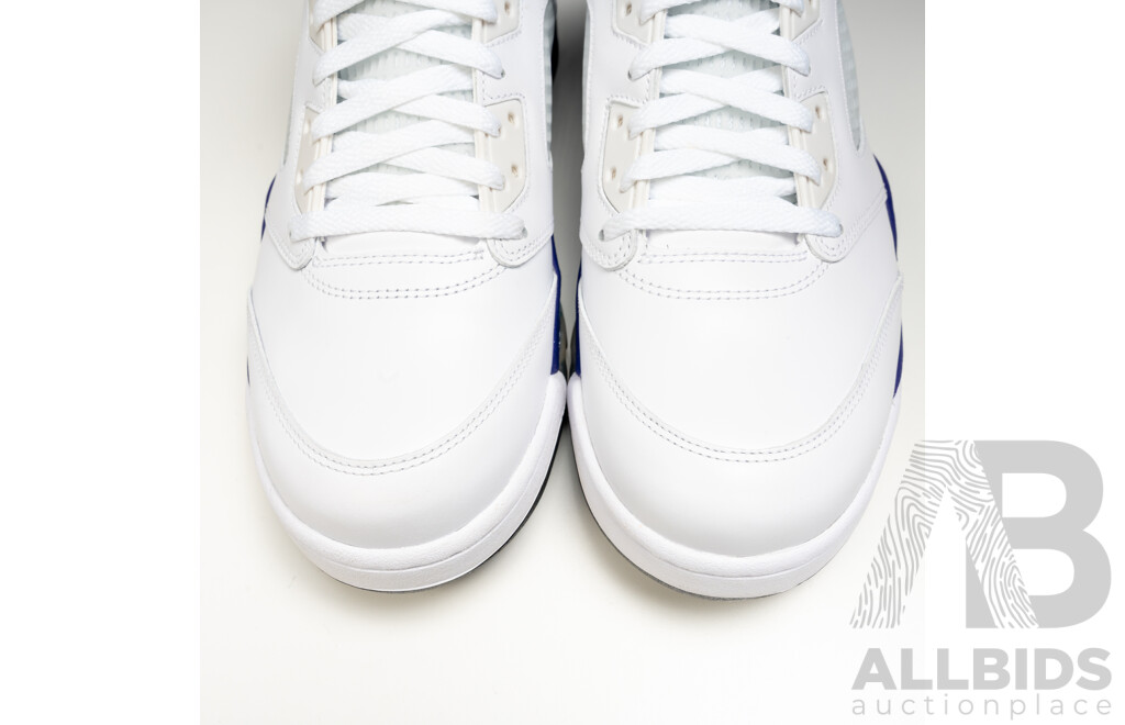 Pair of Nike Air Jordan 5 Retro Grape, 2012