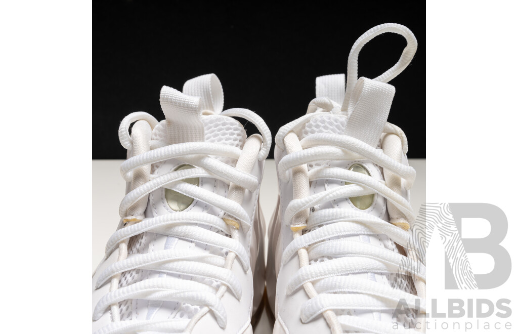 Pair of Nike Air Foamposite White Out Colourway, 2012