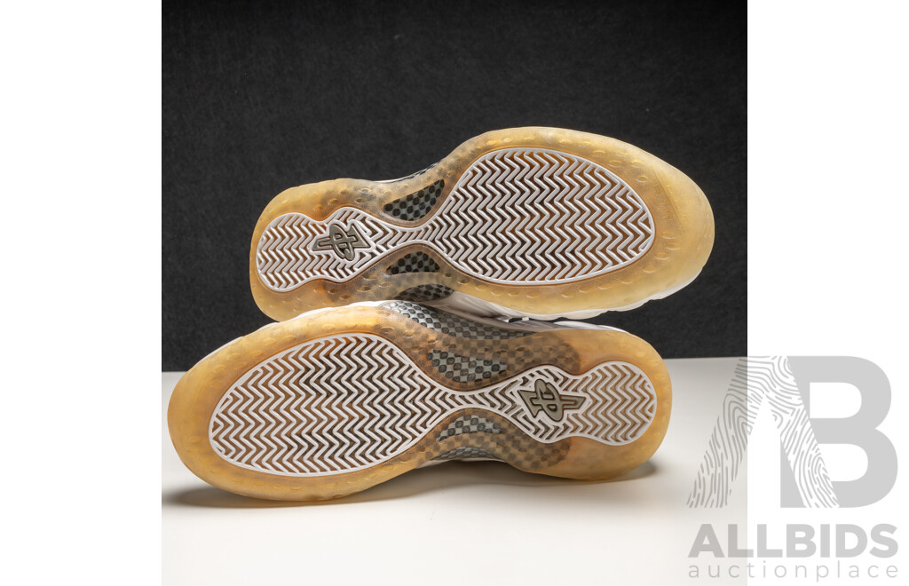 Pair of Nike Air Foamposite White Out Colourway, 2012