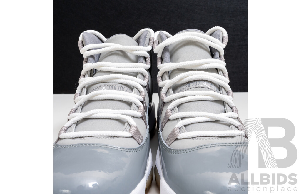 Pair of Nike Air Jordan 11 Retro Cool Grey Colourway, 2010