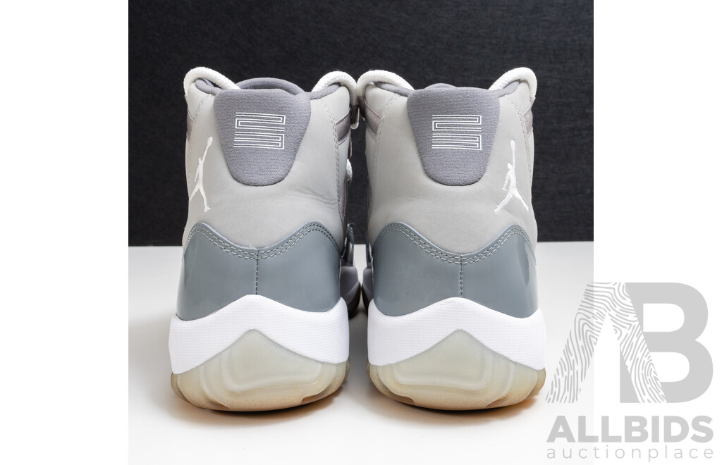 Pair of Nike Air Jordan 11 Retro Cool Grey Colourway, 2010