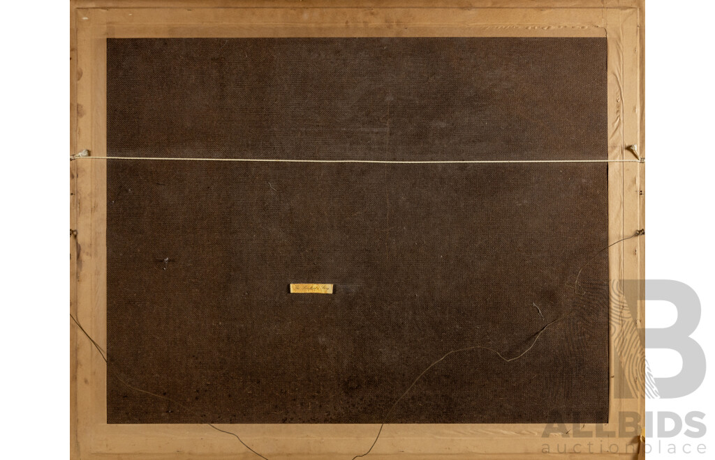 After Frank Moss Bennett (19/20th Centuries, British, 1874-1953), The Landlord's Story, Vintage Colour Reproduction Print Backed on Masonite, 80 x 100 cm (frame)