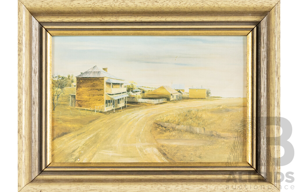 Collection of Four Framed Australian Landscape Colour Prints, 25 x 31 cm (largest) (4)