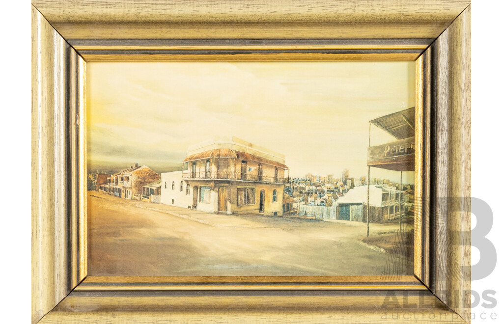 Collection of Four Framed Australian Landscape Colour Prints, 25 x 31 cm (largest) (4)