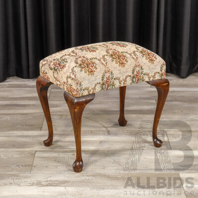 French Style Upholstered Stool