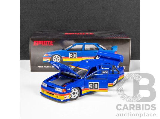 1660379 · Biante 1992 Ford EB Falcon Sandown 500 EB Debut Seton/Jones Blue #30 442/684 1:18 Scale Model Car
