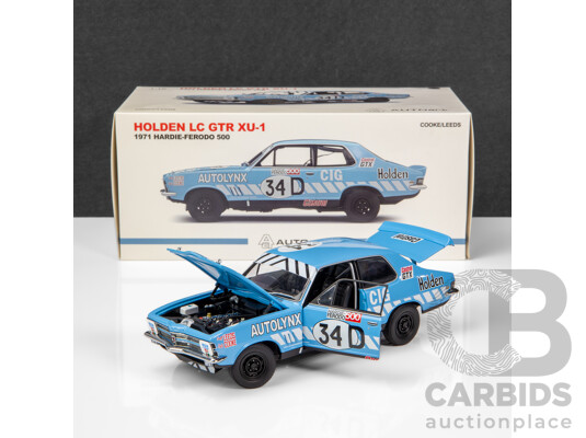AUTOart 1971 Holden LC Torana GTR XU-1 Hardie-Ferodo 500 Cooke / Leads #34D 1:18 Scale Model Car - Signed COA