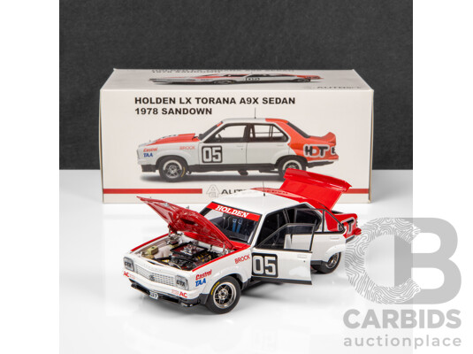 AUTOart 1978 Holden LX Torana A9X Sedan Sandown HDT Winner Brock #05 1:18 Scale Model Car