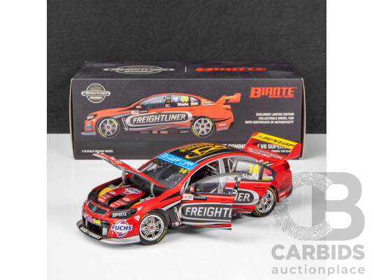 Biante 2016 Holden VF Commodore V8 Supercar Super Sprint Winner Freightliner Slade #14 1:18 Scale Model Car