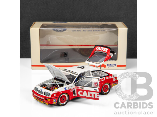 Biante Classics 1988 Ford Sierra RS500 Tooheys 1000 Caltex #4 Bond / Jones 1:18 Scale Model Car - Signed COA