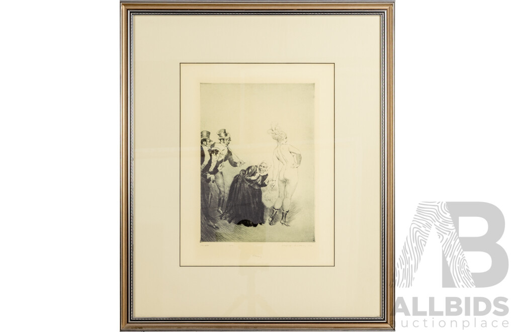 Norman Lindsay, (19/20th Century, Australian, 1879-1969), Decoy, Lovely Editioned Facsimile Print After 1924 Original, 68 x 57 cm (frame)