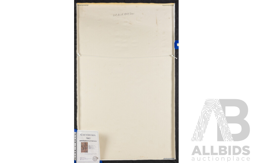 Gracie Morton Pwerle, (20th Century, Indigenous-Australian, 1956-2024), Mountain Lizard (2023), Original Acrylic on Canvas, 152 x 95 cm