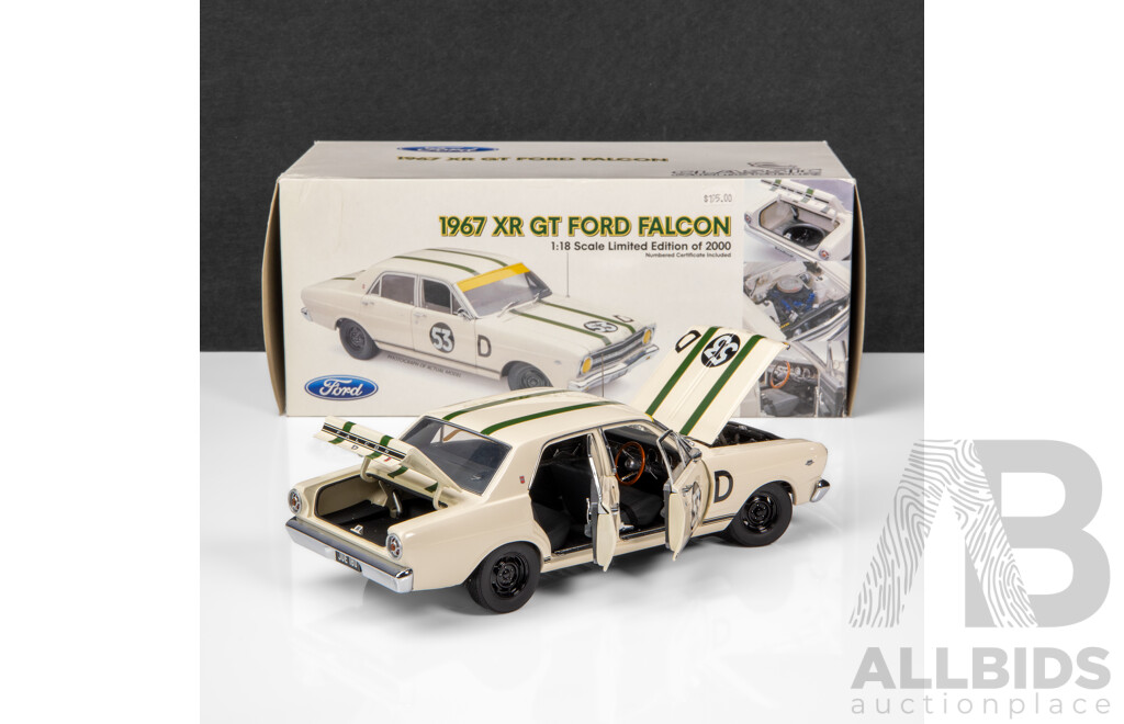 Classic Carlectables 1967 Ford XR Falcon GT Bathurst 2nd Place Geoghegan #53D 1:18 Scale Model Car