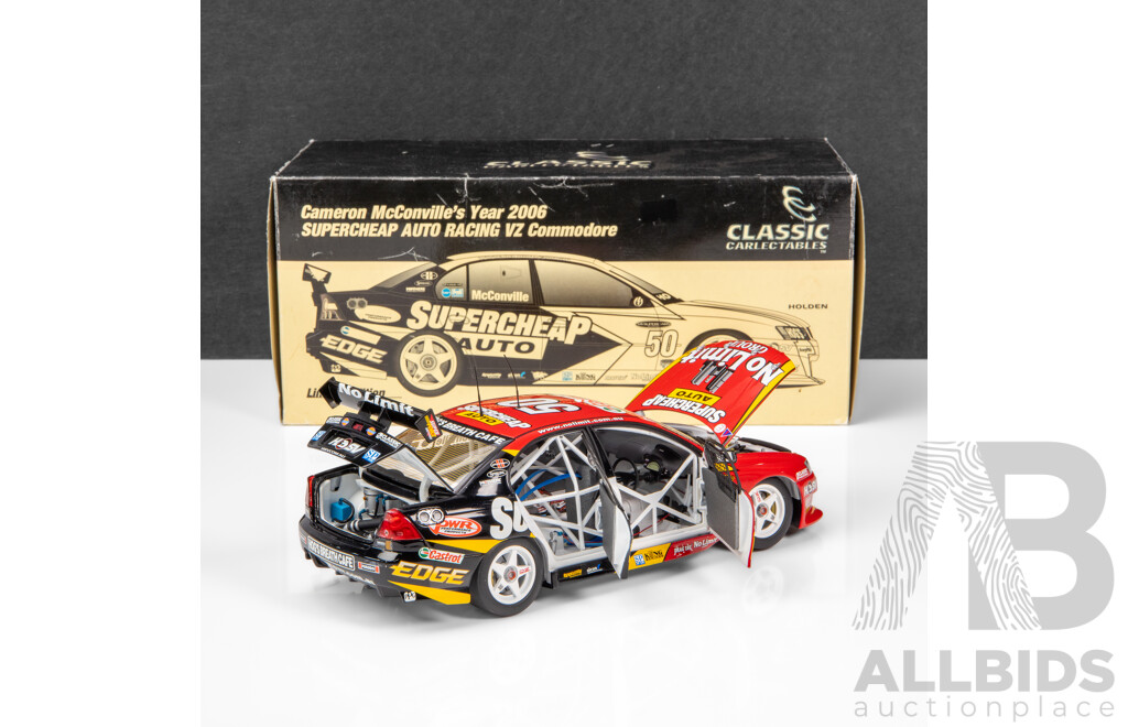 Classic Carlectables 2006 Holden VZ Commodore V8 Supercar Supercheap Auto McConville #50 1:18 Scale Model Car