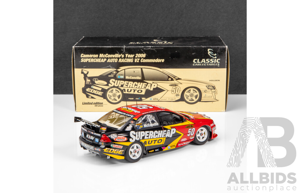 Classic Carlectables 2006 Holden VZ Commodore V8 Supercar Supercheap Auto McConville #50 1:18 Scale Model Car