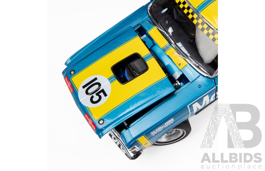 AUTOart 1972 Ford XY Falcon GTHO Phase III Production Car Championship Winner Richards #105 1:18 Scale Model Car - Signed COA