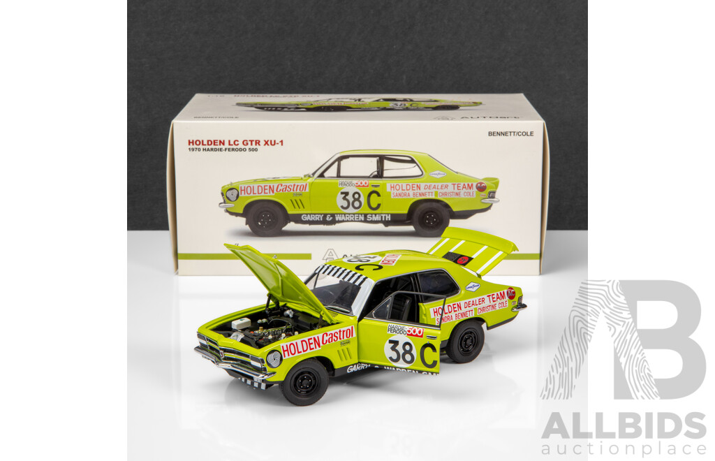 AUTOart 1970 Holden LC Torana GTR XU-1 Hardie Ferodo 500 Sandra Bennett #38C 1:18 Scale Model Car