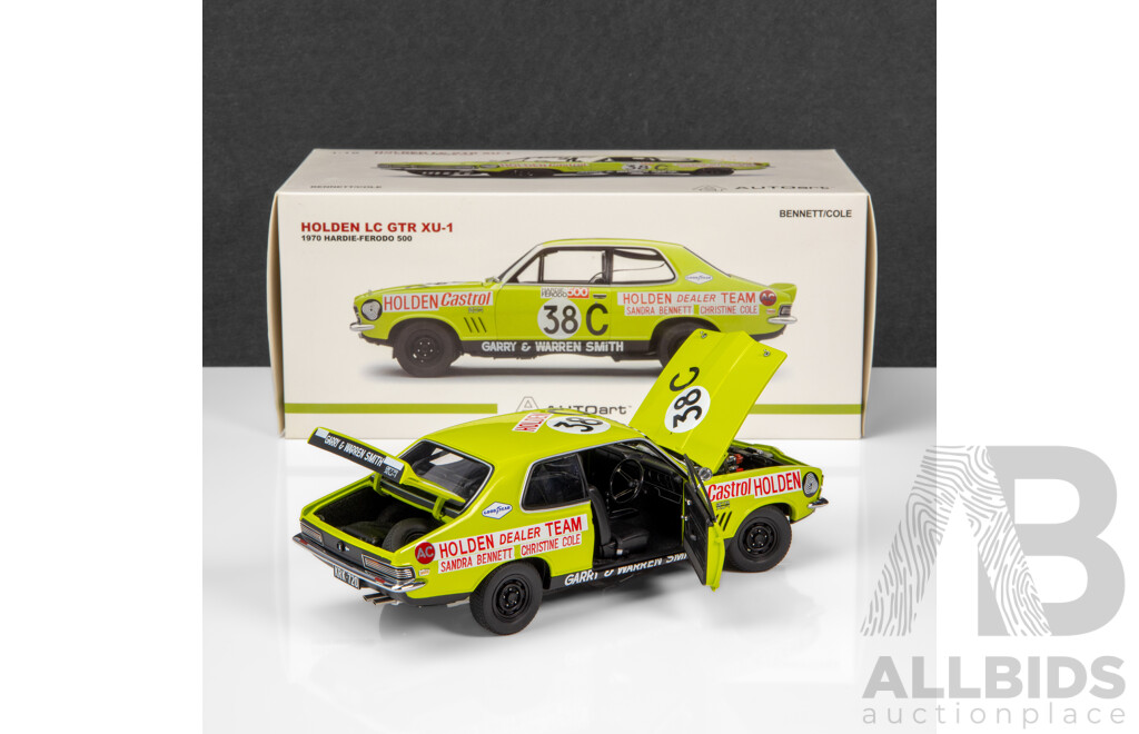 AUTOart 1970 Holden LC Torana GTR XU-1 Hardie Ferodo 500 Sandra Bennett #38C 1:18 Scale Model Car