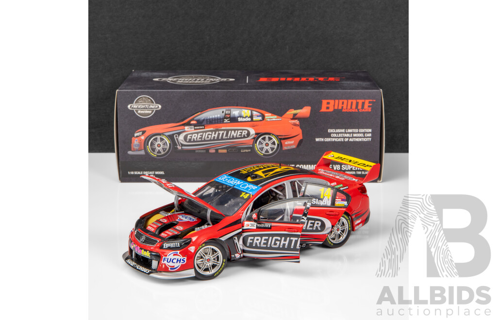 Biante 2016 Holden VF Commodore V8 Supercar Super Sprint Winner Freightliner Slade #14 1:18 Scale Model Car