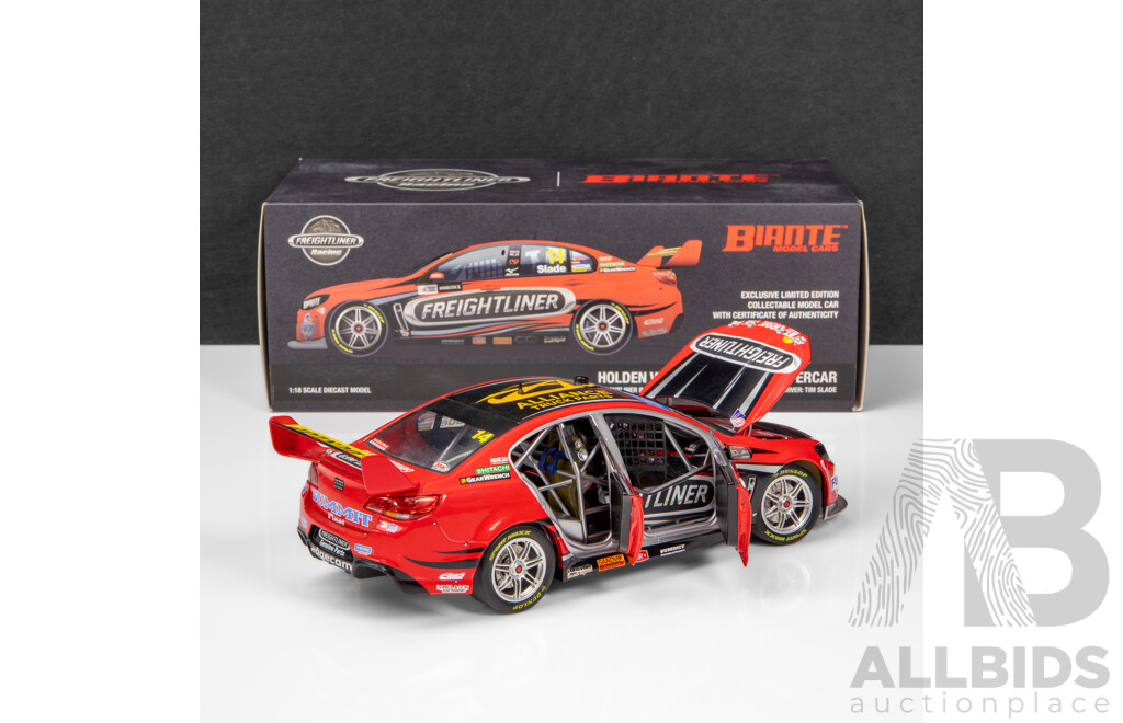 Biante 2016 Holden VF Commodore V8 Supercar Super Sprint Winner Freightliner Slade #14 1:18 Scale Model Car
