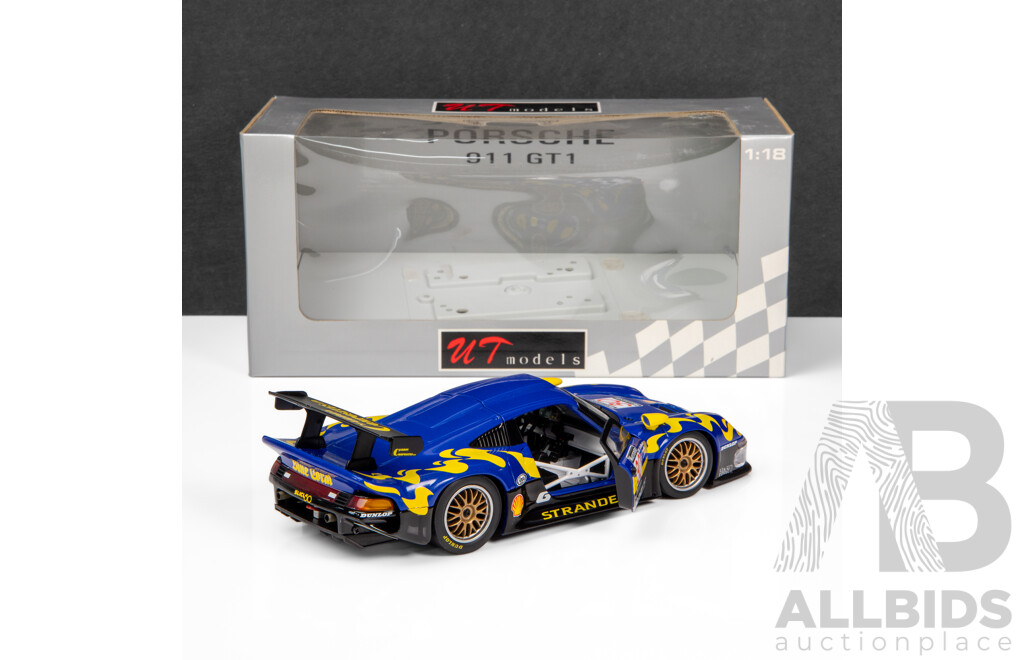 UT Models 1997 Porsche GT1 G-Force #30 Wallinder / Greasley / Lister 1:18 Scale Model Car